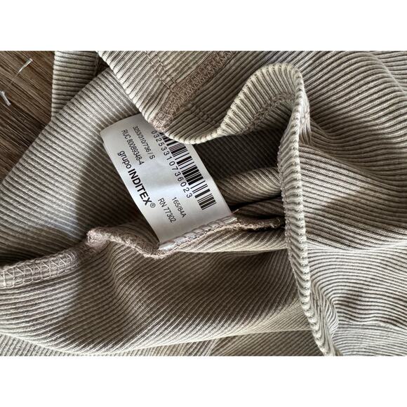 Zara Washed Distressed Ribbed Tank Top Size Small - Picture 5 of 6